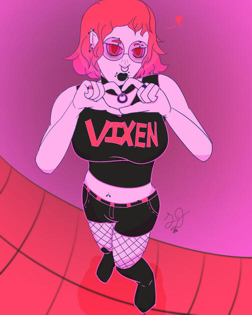 Vixen- Colorful Pallet Zine Piece