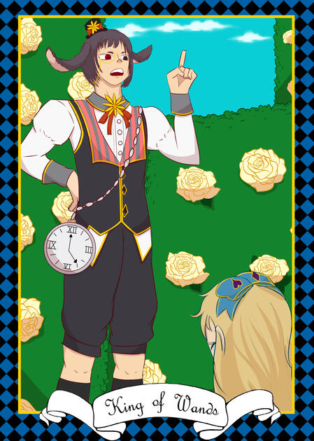 King of Wands- A Fool's Wonderland: Tarot AnK Zine