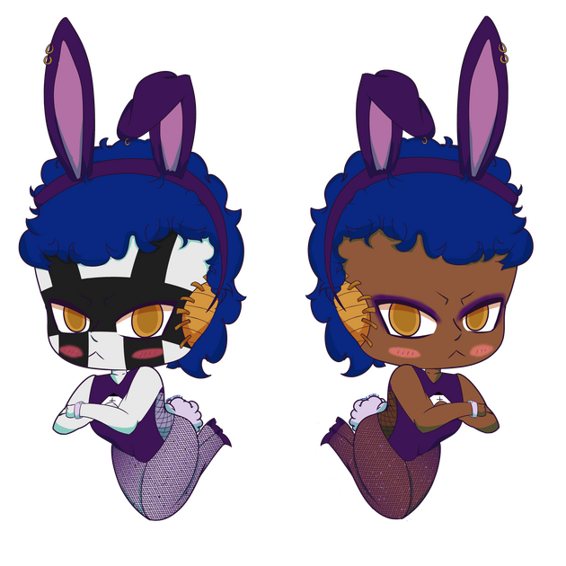 Mayuri Bunny Suit Double Sided Charm Design